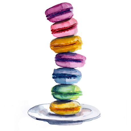 Painting of Macaroons