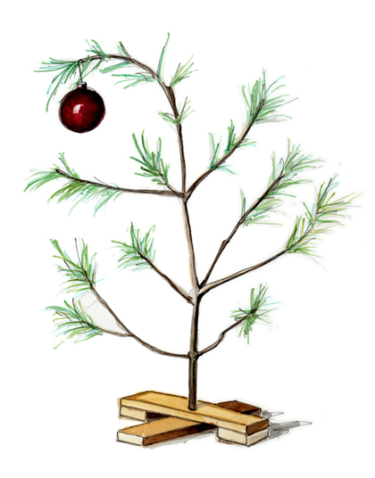 free clip art charlie brown christmas tree - photo #46