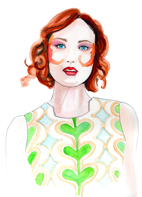 fashion illustration portrait