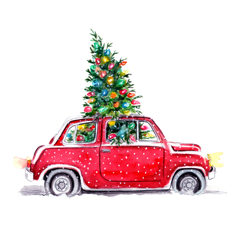 Christmas Illustration by Tracy Hetzel