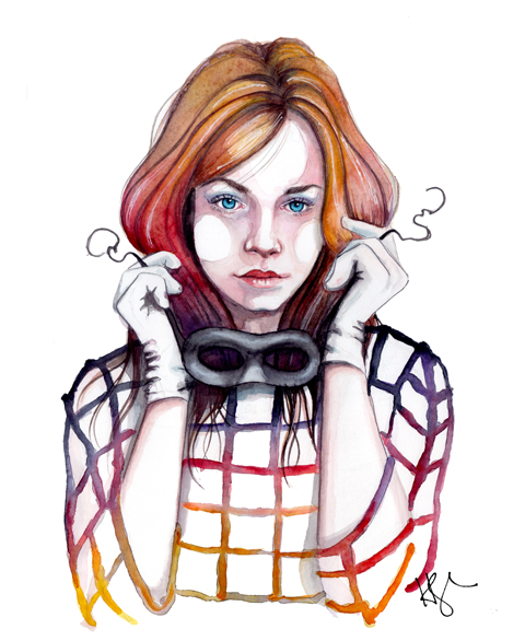 watercolor fashion illustration by tracy hetzel