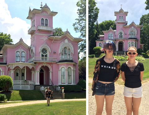 wellsville ny pink house